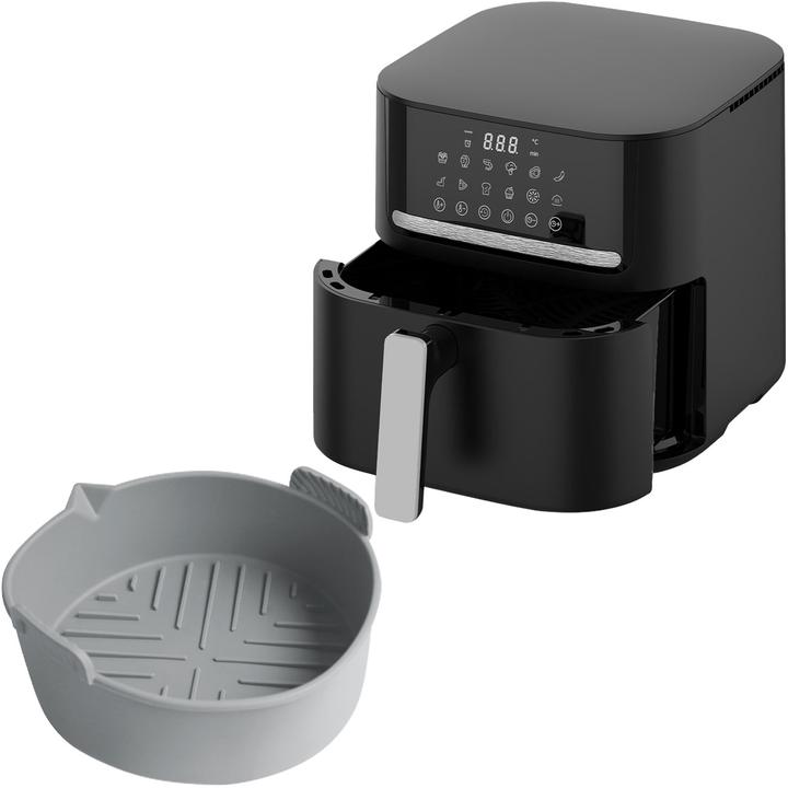 Produktbild Casativo Heissluftfritteuse mit 11 Koch-Programmen, 6,5 l, inkl. Silikonform, 1600 Watt