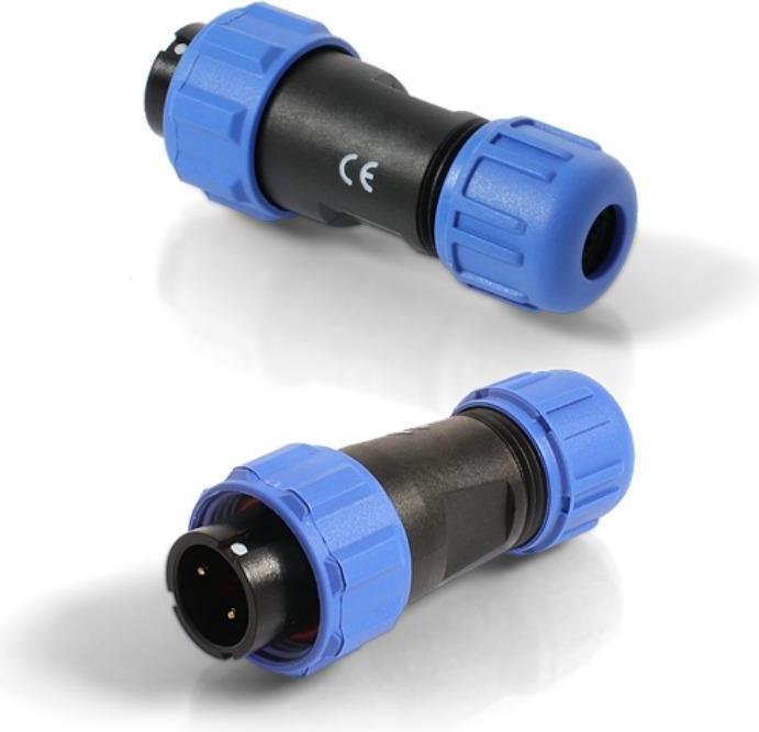 Actual product image Quwireless QPSP2 - QuPS2 - Outdoor power socket & plug - 2 PIN set