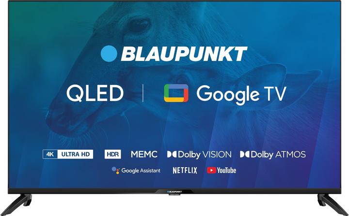 Image du produit Blaupunkt TV 43 43QBG7000S 4K Ultra HD QLED GoogleTV Dolby Atmos WiFi 2 4-5GHz BT noir (43", QLED, 4K)