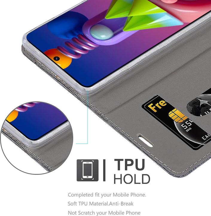 Actual product image Cadorabo Book Jeans Optics Cover (Samsung Galaxy M51)