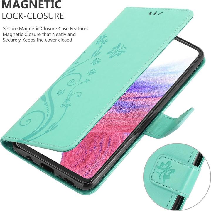 Productafbeelding Cadorabo Bloemen Boek hoesje voor Samsung Galaxy A53 5G (Samsung Galaxy A53 5G)
