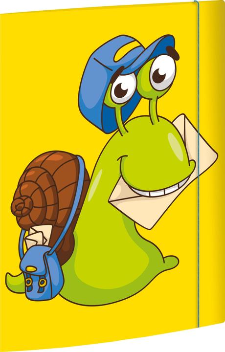 Immagine prodotto Magni 46330 - Cartella postale "Snail mail" 240 x 330 mm, DIN A4, con chiusura elastica, 1 pz. (A4, 1 x)