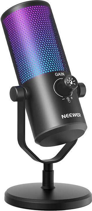 Actual product image Neewer RGB backlit microphone
