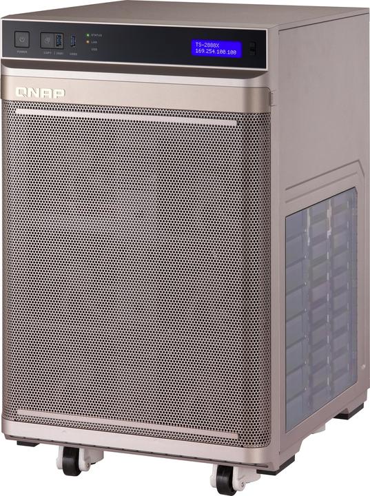 Image du produit QNAP TS-2888X-W2133-64G 28 baies Processeur Intel Xeon W-2133 6 coeurs DDR4 ECC Max. (0 TB)
