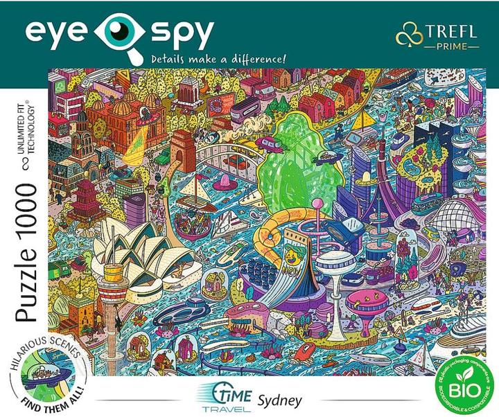 Produktbild Trefl Puzzle 1000 Teile UFT EYE-SPY Zeitreise Sydney Australien (1000 Teile)