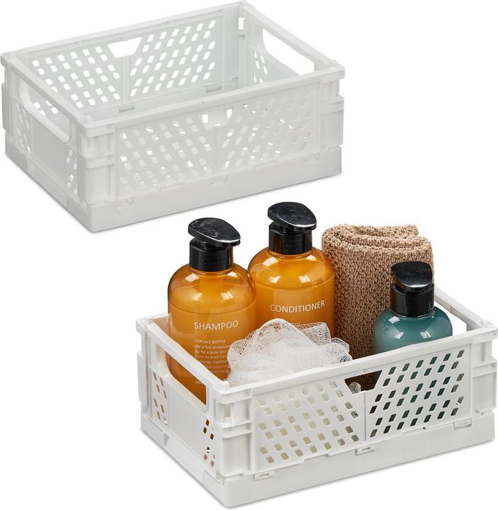 Actual product image Relaxdays 2x folding box (25 x 16.5 x 10 cm, 3.33 l)