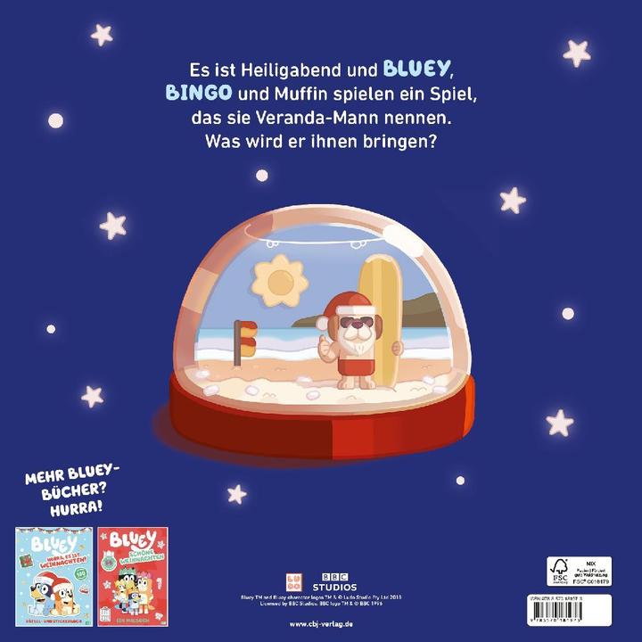 Productafbeelding BLUEY – Fröhliche Weihnachten mit Veranda-Mann (Duits, 2024)