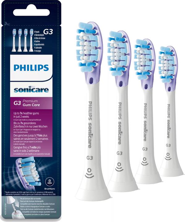 Immagine prodotto Philips Sonicare Spazzolino originale slip-on Premium GumCare confezione da 4 pz. (4 x)