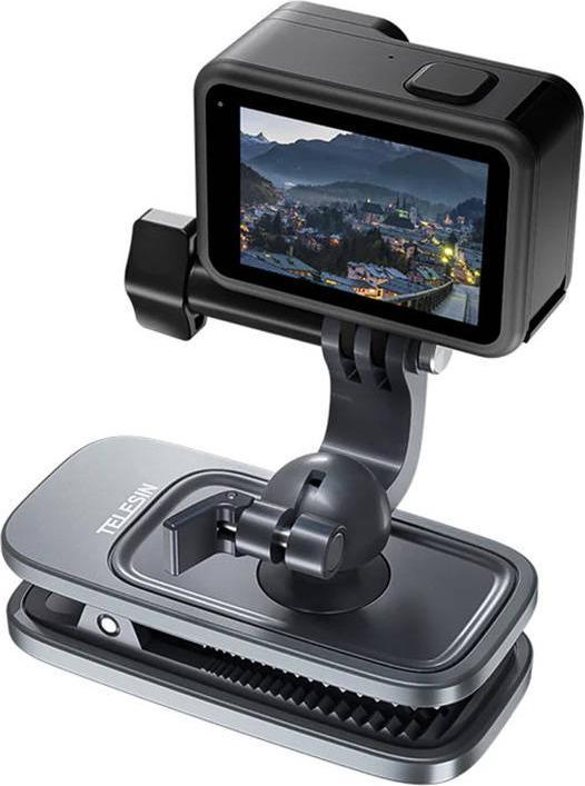 Actual product image Telesin Backpack clip mount for sports cameras (GP-JFM-009)