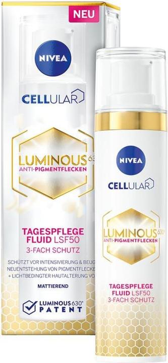Produktbild NIVEA DUPLIKAT Cellular Luminous630 Anti-Pigmentflecken Tagesfluid (40 ml, Gesichtsfluid, SPF 50)