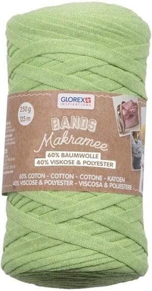 Image du produit Glorex Bandes de macramé de laine 250 g, vert (125 m)