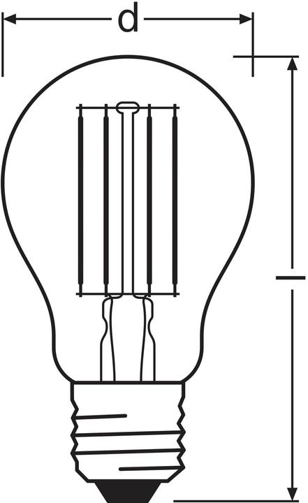 Produktbild Osram Led Retrofit Classic A (E27, 75 W, 1055 lm, 1 x, D)