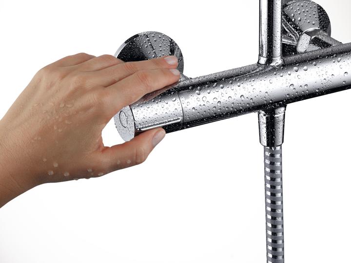 Actual product image hansgrohe Vernis Blend shower system 200 1 spray type with thermostat