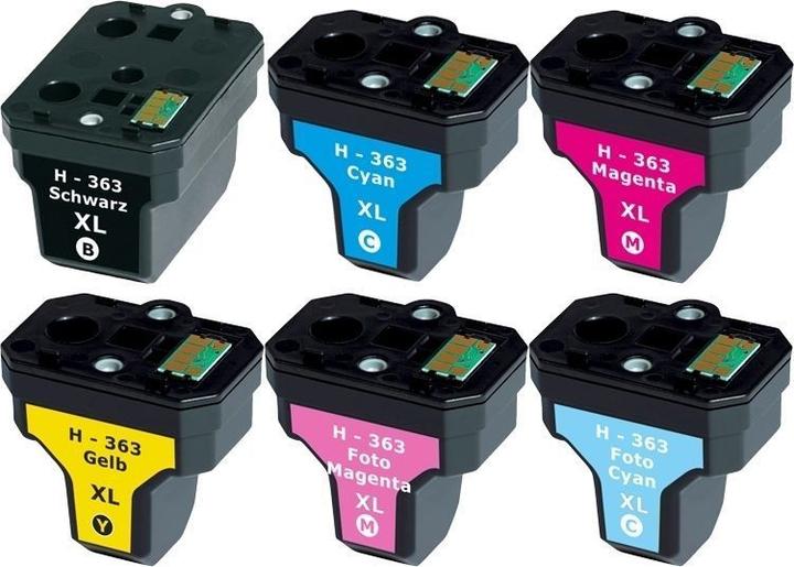 Immagine prodotto Druckfuxx 6x XXL PATRONEN für HP363 C6150 C6180 D6160 C6280 C7250 D7160 D7260 D7