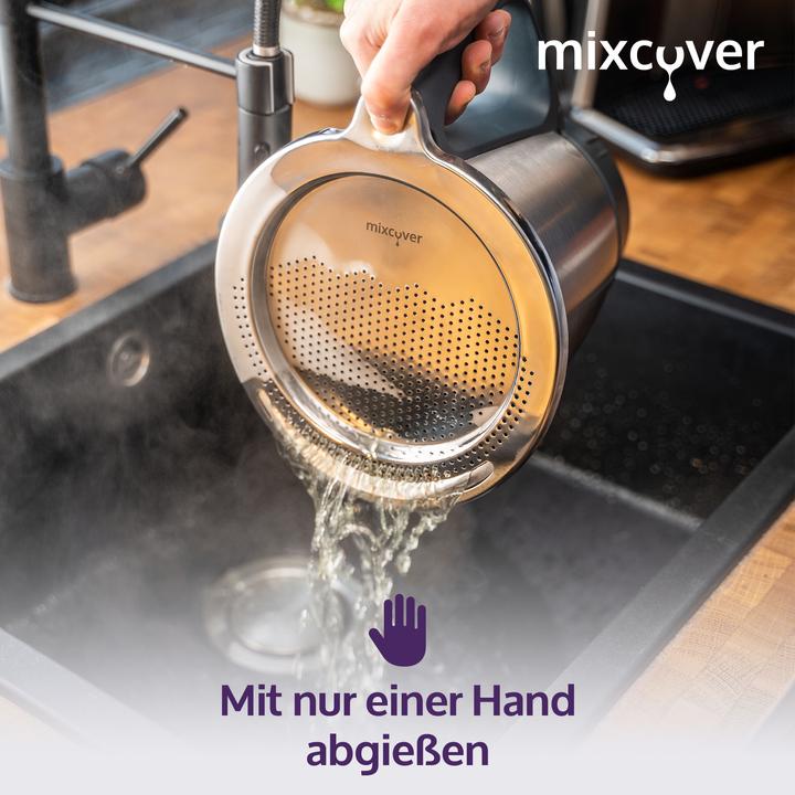 Immagine prodotto Mixcover Filtro in acciaio inox per il versamento del piatto di pesatura e paraspruzzi per Thermomix TM6 e