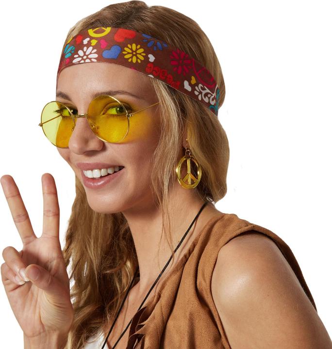 Immagine prodotto tectake Costume da donna hippy gilet e pantaloni (L)