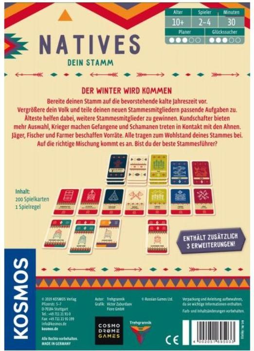 Produktbild Kosmos Natives (Deutsch)
