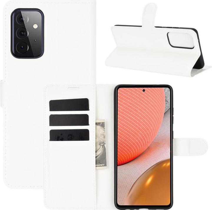 Actual product image Cover-Discount Galaxy A72 - leather case cover white