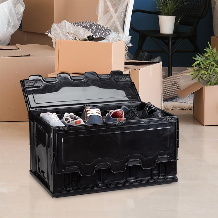 Actual product image Relaxdays Lidded Folding Storage Box (58.5 x 39.5 x 32.5 cm, 60 l)