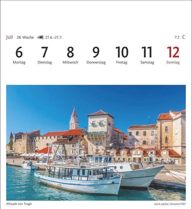 Actual product image Harenberg Kroatien Sehnsuchtskalender 2026 - Wochenkalender mit 53 Postkarten (German)