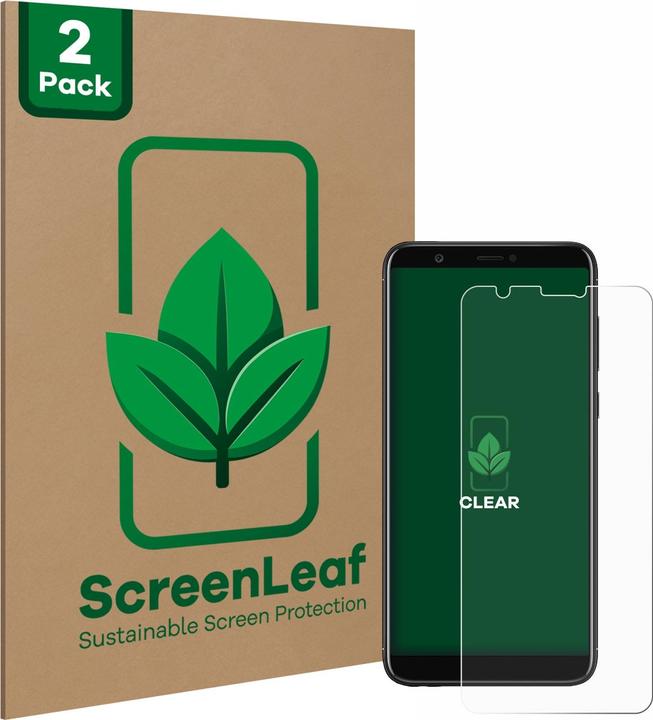 Immagine prodotto ScreenLeaf Pellicola protettiva sostenibile Pellicola protettiva dello schermo chiara trasparente (2 Pezzo/i, Huawei P Smart (2018))