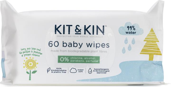 Kit & Kin Wipes (60 Piece)