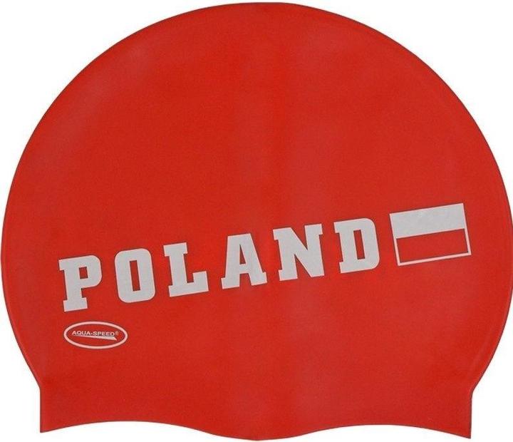 Produktbild Speed Silikon-Badekappe Polen Rot
