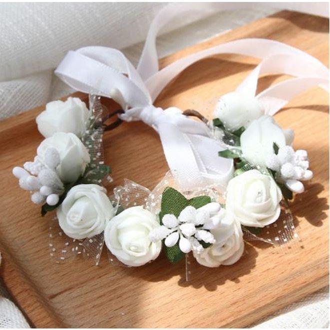 Image du produit MU Style Bracelet de fleurs (16 cm, Matières plastiques, Textile)