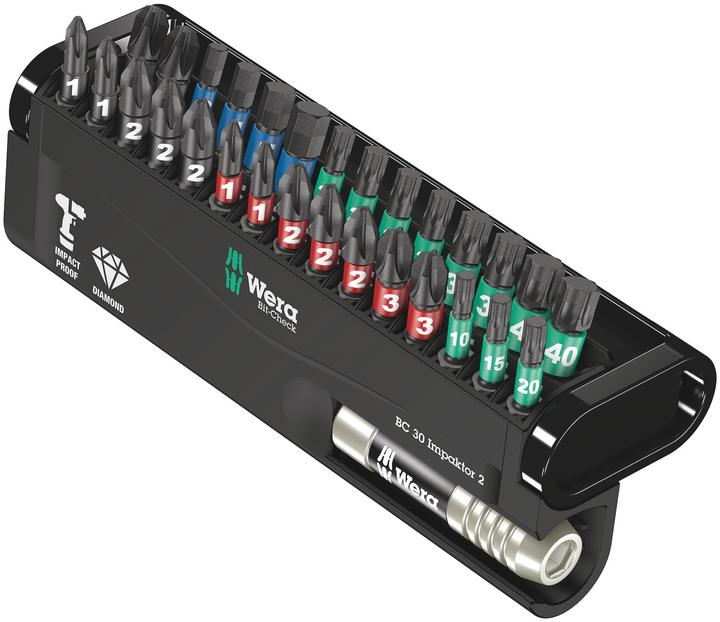 Actual product image Wera Bit-Check 30 Impaktor 2 (1 x 6 x 25 mm, 1 x 3 x 25 mm, 1 x 5 x 25 mm, 1 x 4 x 25 mm)