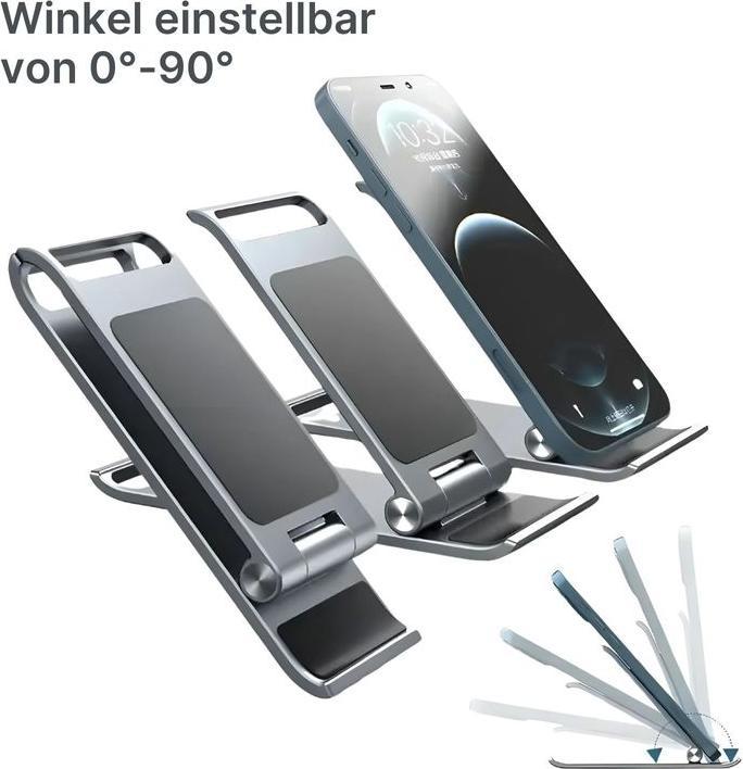 Image du produit Hermex Support universel pour smartphone et tablette Support pour appareil mobile Support pour tablette