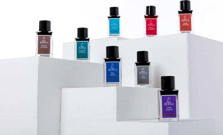 Actual product image Herbin 1670 ink ocean blue 15ml (Inkwell, Blue)