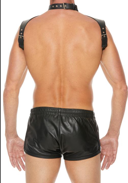 Image du produit Ouch! Men Harness with Neck Collar- Premium Leather (Taille unique)