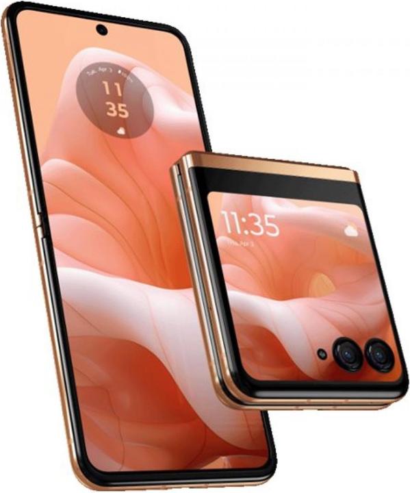 Produktbild Motorola Razr 40 Ultra (256 GB, Peach Fuzz, 6.90", SIM + eSIM, 12.58 Mpx, 5G)