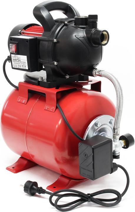 Image du produit Wiltec Pompe de jardin Réseau d’eau domestique 1000 watts 3500 l/h avec pressostat et manomètre (Pompe à eau domestique)