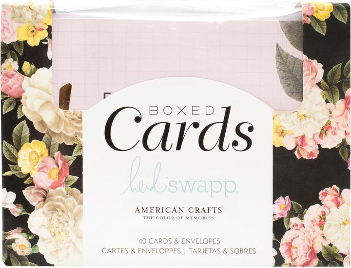 Actual product image American Crafts Motif card set Floral Card 40 pieces (40 pcs.)