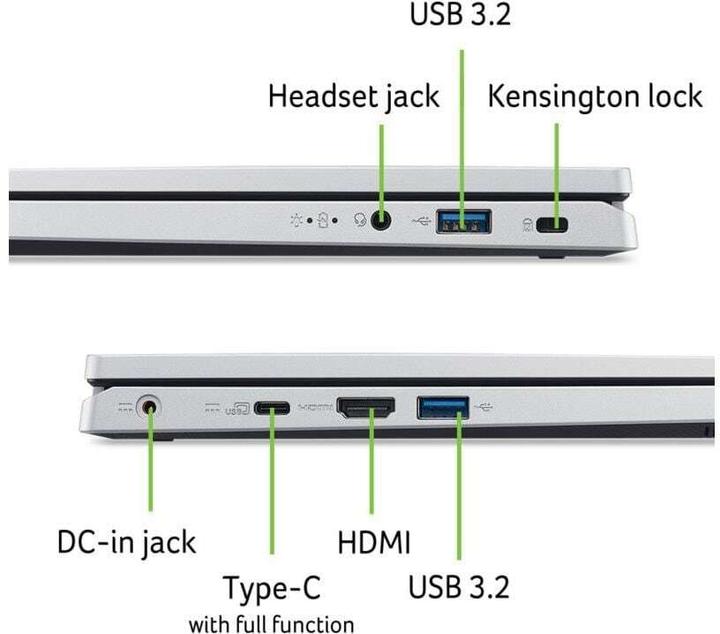 Actual product image Acer Aspire Go 14 (14", Intel N100, 4 GB, 128 GB, CH)