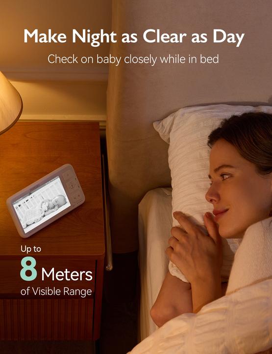 Immagine prodotto Momcozy Video Baby Monitor BM03 5,5 inch (Video e audio, 500 m)
