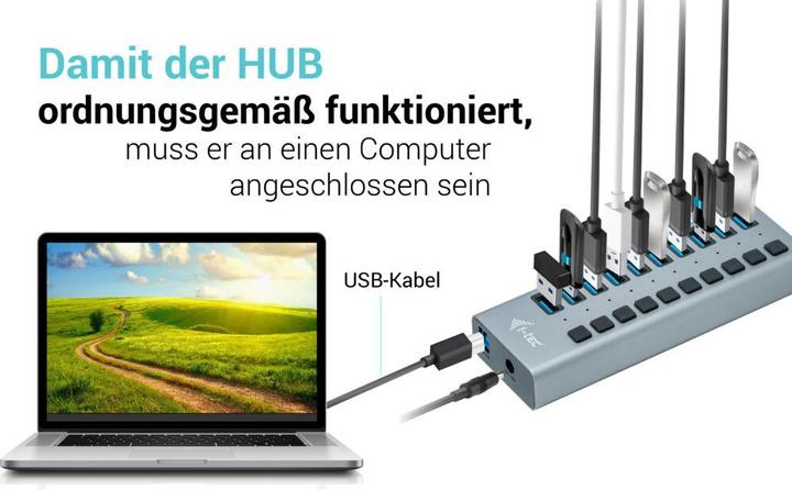 Produktbild i-tec U3CHARGEHUB10 (USB-B, 10 Ports)