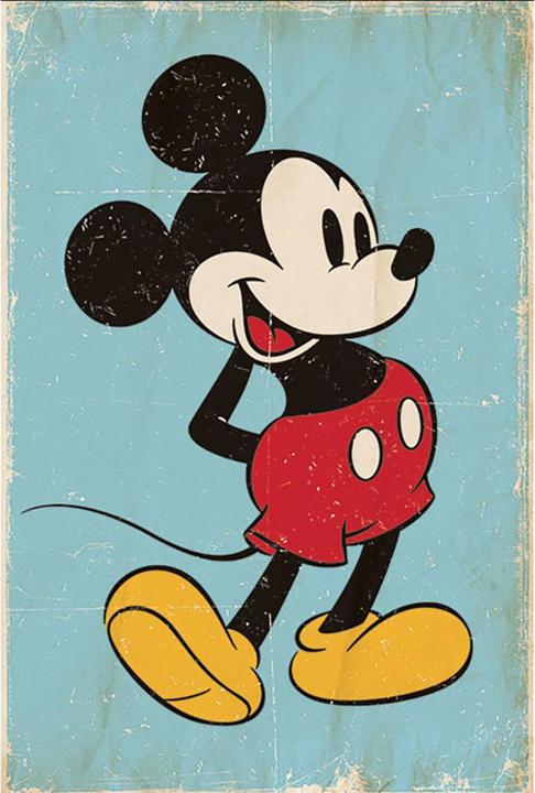 Actual product image Disney Retro Mickey Mouse Poster
