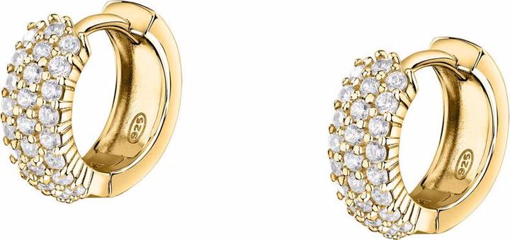 Produktbild Morellato Charming gold-plated hoop earrings with zircons Tesori SAIW145 (Silber 925)