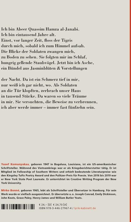 Image du produit Der Gott der Landminen (Allemand, Anglais, Yusef Komunyakaa, Mirko Bonné, 2024)