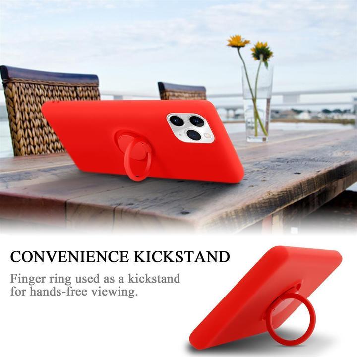 Productafbeelding Cadorabo TPU Vloeibare Ring Silicone Hoesje (Apple iPhone 11 Pro)