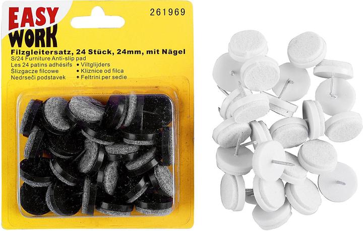 Actual product image Easy Work Felt glider set (Felt gliders, 24 Piece)