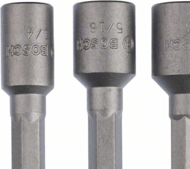 Produktbild Bosch Professional Topnøglesaet Magnet Tomme 50mm 3 Stk