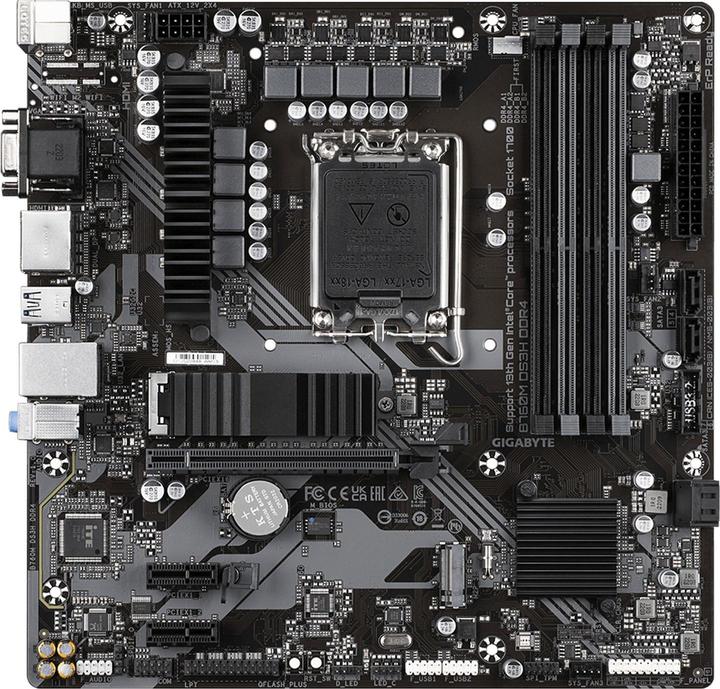 Actual product image Gigabyte B760M DS3H (LGA 1700, Intel B760 Express, mATX)