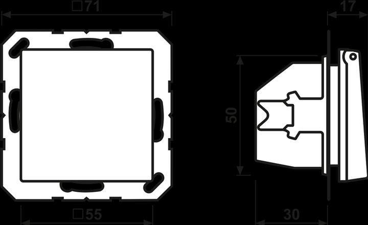 Produktbild JUNG A 1520 BFKL WW. Buchsen-Typ: CEE 7/3. Produktfarbe: Weiss, Material: Thermoplast, Internationale Sch