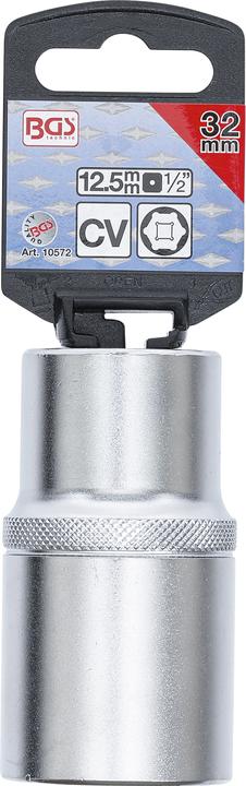 Produktbild BGS Steckschlüssel-Einsatz Sechskant, tief Antrieb Innenvierkant 12,5 mm (1/2") SW 32 mm (32 mm)