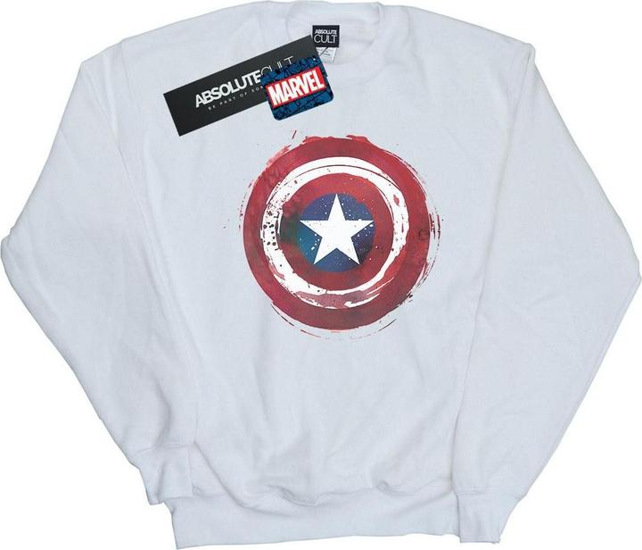 Captain America Splatter Shield Sweatshirt (L)