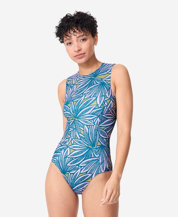 Image du produit Olaian Maillot de bain de surf 1 pièce Femme - Carla bleu et violet (42)