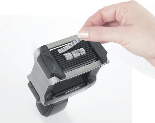 Actual product image Trodat Date stamp with texts